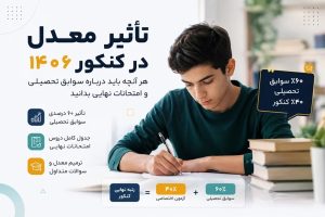 تأثیر قطعی معدل در کنکور ۱۴۰۶